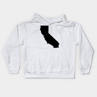 California map in black Kids Hoodie